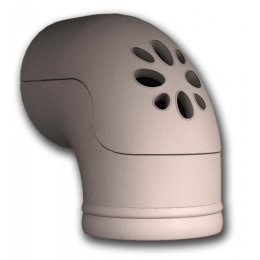 Отвод КимрПечь D200 мм однотонный